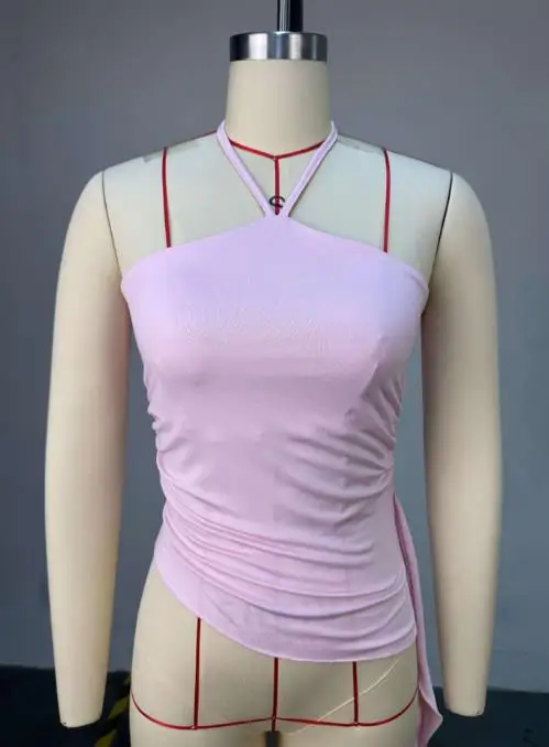 Top Women 2026 New Spring Summer Solid Color Sweet and Fresh Hanging Neck Waist Cinching Sexy Backless Slim Irregular Hem Top
Top Women 2026 New Spring Summer Solid Color Sweet and Fresh Hanging Neck Waist Cinching Sexy Backless Slim Irregular Hem Top