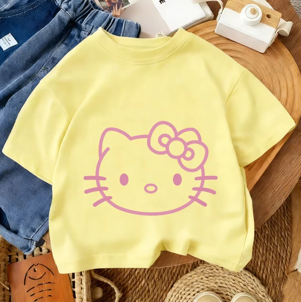 Летняя детская футболка в уличном стиле с изображением Hello Kitty, модная футболка с героями мультфильмов, горячая распродажа, для мальчиков и девочек, для детей от 3 до 14 лет
Летняя детская футболка в уличном стиле с изображением Hello Kitty, модная футболка с героями мультфильмов, горячая распродажа, для мальчиков и девочек, для детей от 3 до 14 лет