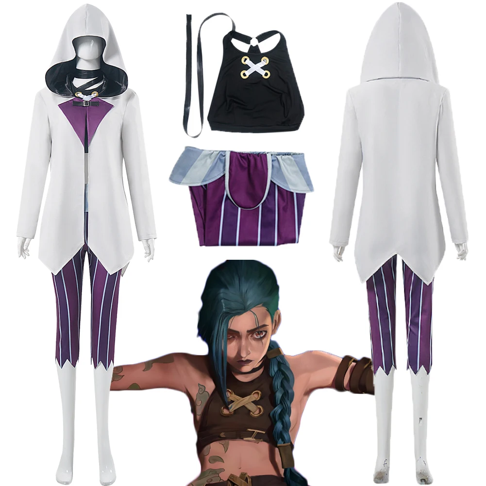 Arcane Jinx Cosplay White Cloak Cape Clothing 2024 Game LoL TV 2 Costume Adult Women Roleplay Fancy Dress Up Party Clothes
Arcane Jinx Cosplay White Cloak Cape Clothing 2024 Game LoL TV 2 Costume Adult Women Roleplay Fancy Dress Up Party Clothes