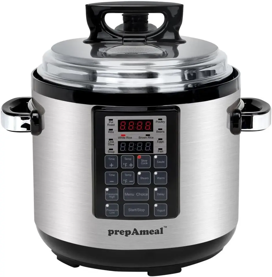 9-in-1 Electric Pressure Cooker, 6QT Multi-Functional Programmable Non-Stick Pot for Slow Cooking, Rice, Steaming