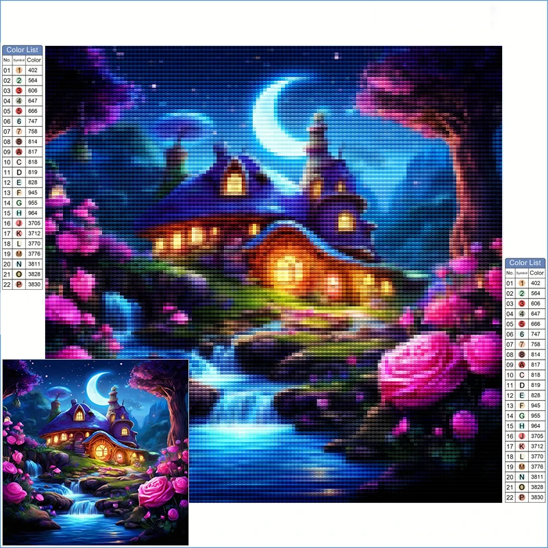 Diamond Painting Diamond Art Clearance Fantasy Landscape Of Magical Cottage Cross Stitch Kit Home Decoration Pictures Wall Art
Diamond Painting Diamond Art Clearance Fantasy Landscape Of Magical Cottage Cross Stitch Kit Home Decoration Pictures Wall Art