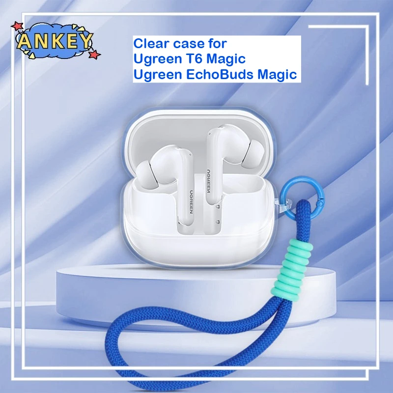 Для Ugreen EchoBuds Magic/T6 Magic чехол защитный прозрачный чехол из ТПУ Bluetooth наушники портативные наушники
Для Ugreen EchoBuds Magic/T6 Magic чехол защитный прозрачный чехол из ТПУ Bluetooth наушники портативные наушники