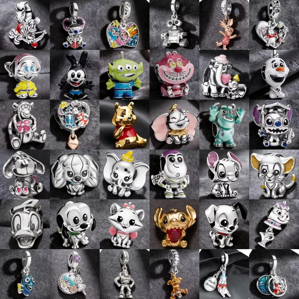 Stitch & Tigger Donald Duck Winnie 925 Silver Charms Bead pendant Fit Women's Bracelet Necklace keychain DIY Fine Jewelry Gifts
Stitch & Tigger Donald Duck Winnie 925 Silver Charms Bead pendant Fit Women's Bracelet Necklace keychain DIY Fine Jewelry Gifts