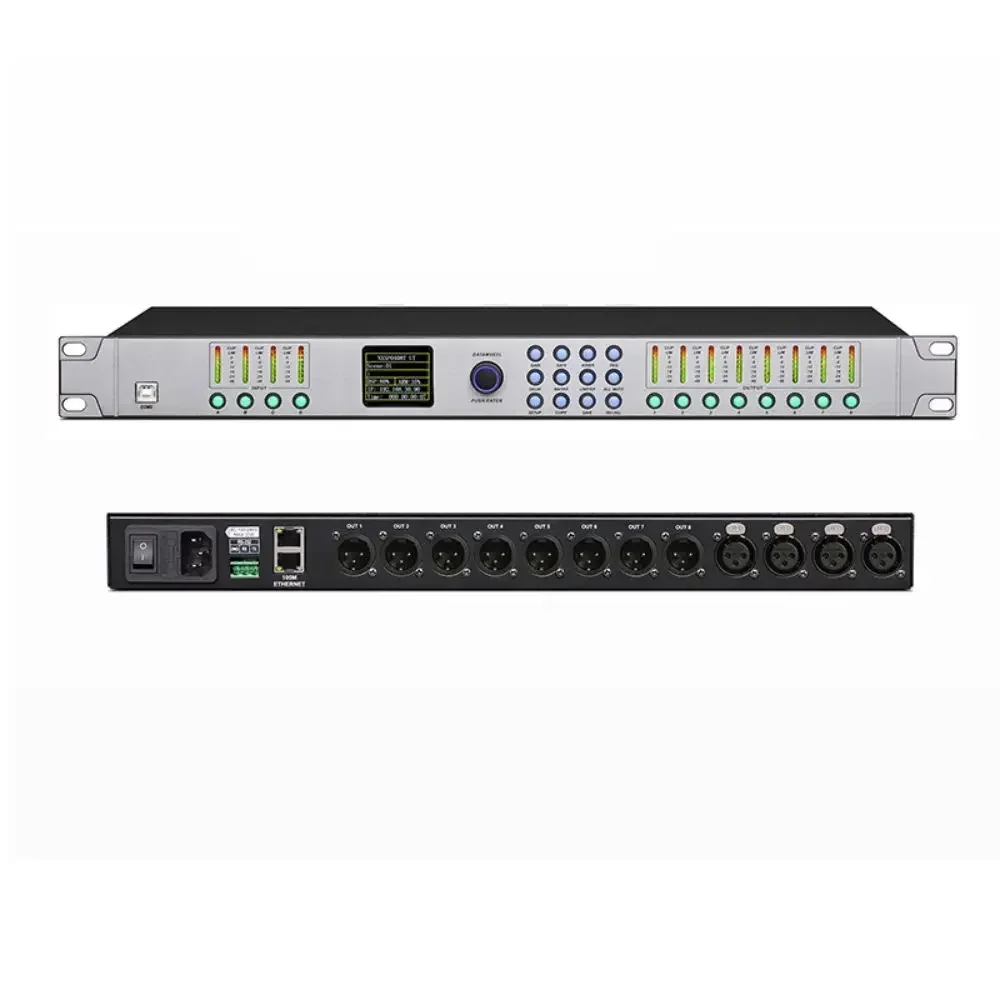 Professional Digital Audio Processor Sound Processor 4 in 8 Out Processor Dsp FIR Audio Equipment Effects
Professional Digital Audio Processor Sound Processor 4 in 8 Out Processor Dsp FIR Audio Equipment Effects