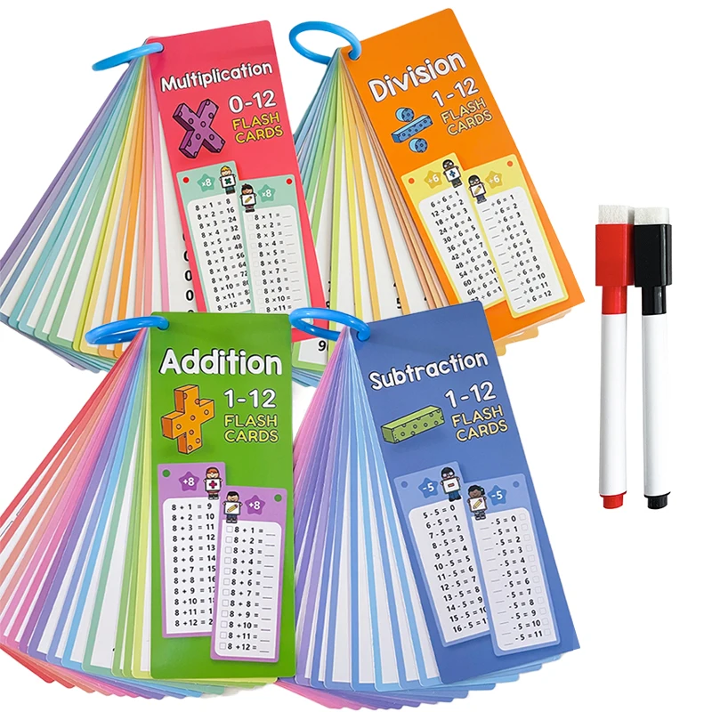 Math Training Cards with Pen Addition Subtraction Multiplication Division Kids Math Practice Montessori Teaching Aid TMZ
Math Training Cards with Pen Addition Subtraction Multiplication Division Kids Math Practice Montessori Teaching Aid TMZ