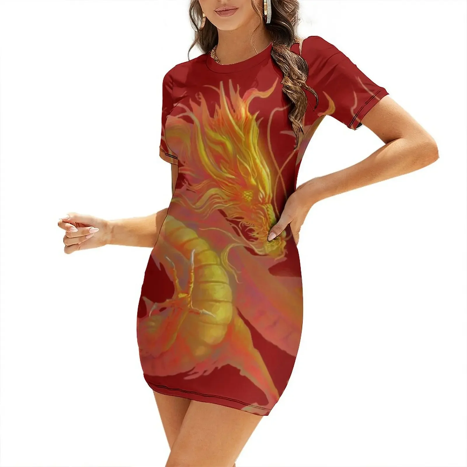 Dragon Short-Sleeved Dress women's summer dress 2025 Womens dresses Elegant gowns long dress women
Dragon Short-Sleeved Dress women's summer dress 2025 Womens dresses Elegant gowns long dress women