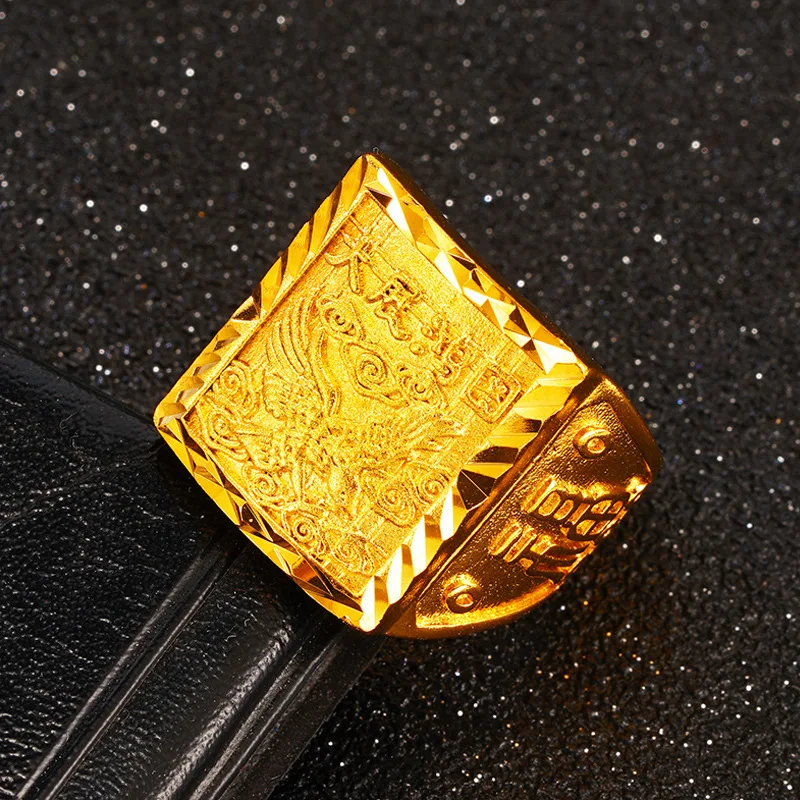 Luxury 24K 9999 Pure Gold real gold Men's Big Show Smooth Sailing Adjustable Ring
Luxury 24K 9999 Pure Gold real gold Men's Big Show Smooth Sailing Adjustable Ring