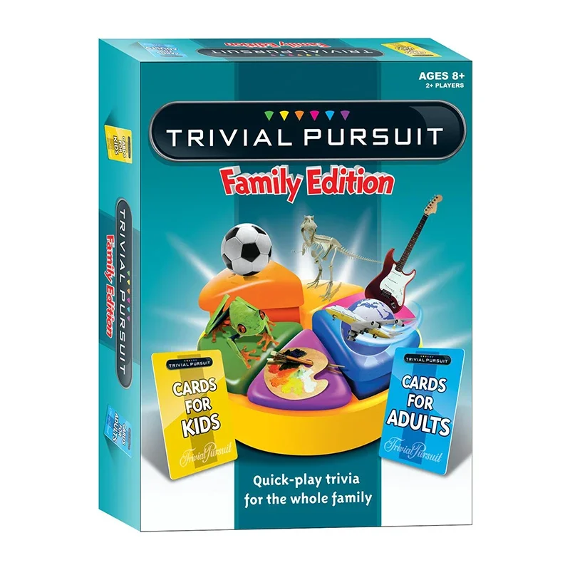 Family Edition Trivial Pursuit Game Engaging Trivia Board Game for Friends and Family Gatherings
Family Edition Trivial Pursuit Game Engaging Trivia Board Game for Friends and Family Gatherings