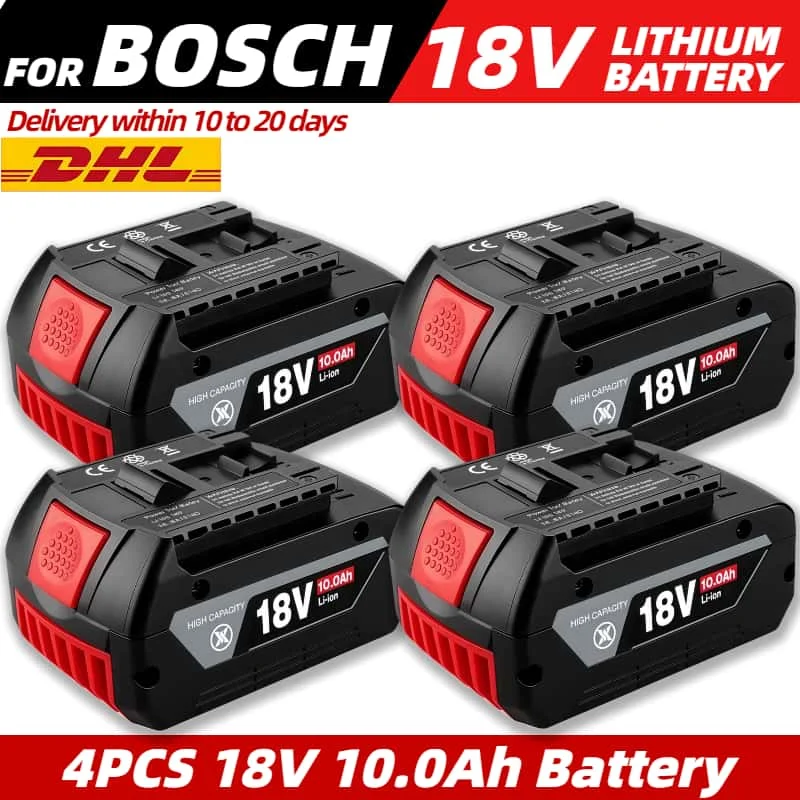 100% brand new rechargeable lithium-ion tool battery suitable for Bosch 18V 6.0-12.0Ah 6000 MAh replaceable BAT609 BAT609G tools
100% brand new rechargeable lithium-ion tool battery suitable for Bosch 18V 6.0-12.0Ah 6000 MAh replaceable BAT609 BAT609G tools