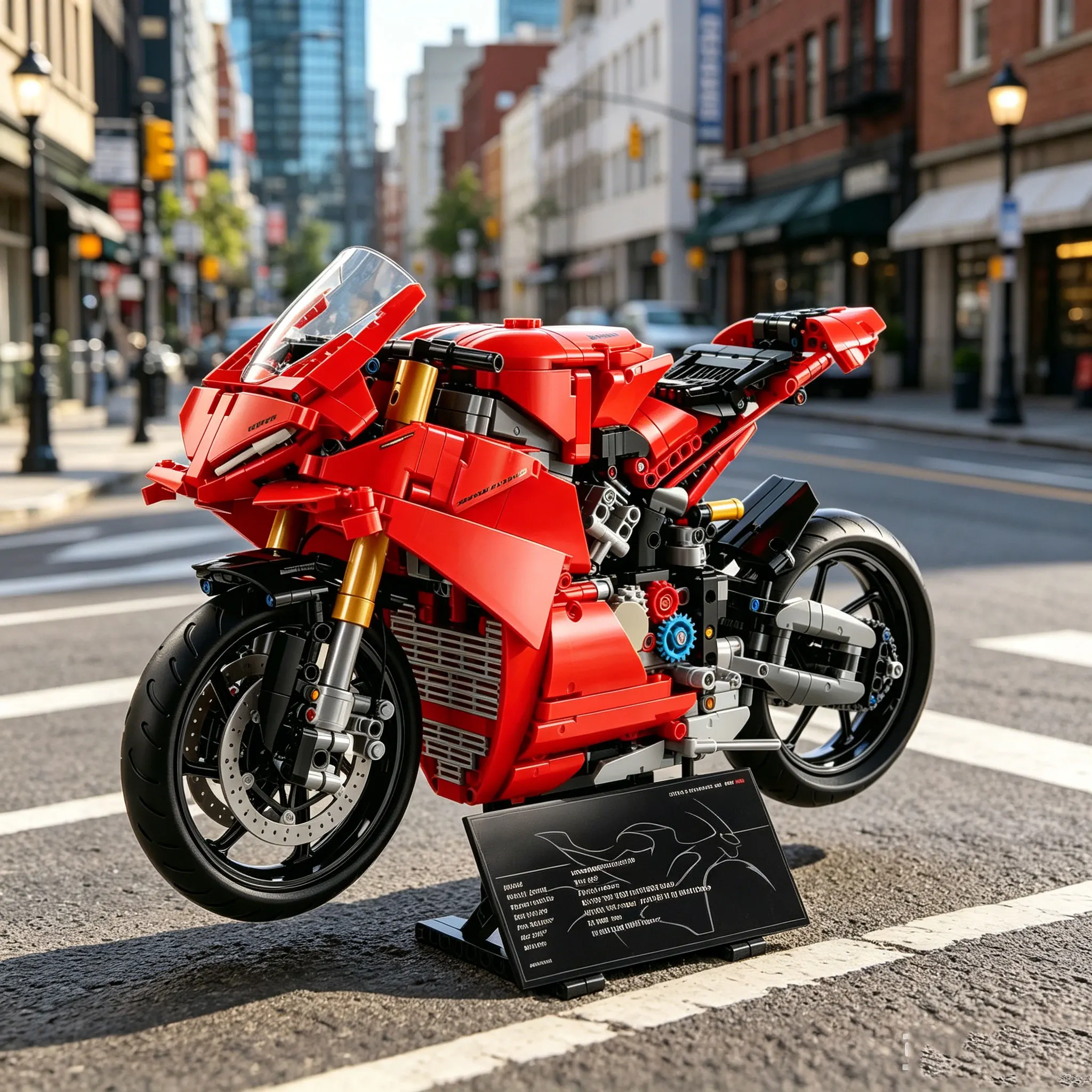 1603PCS Technical Panigale V4 S Sport Motorcycle Building Blocks Assemble Bricks Vehicle Motorbike Set Toy Gift For Adult Teens
1603PCS Technical Panigale V4 S Sport Motorcycle Building Blocks Assemble Bricks Vehicle Motorbike Set Toy Gift For Adult Teens