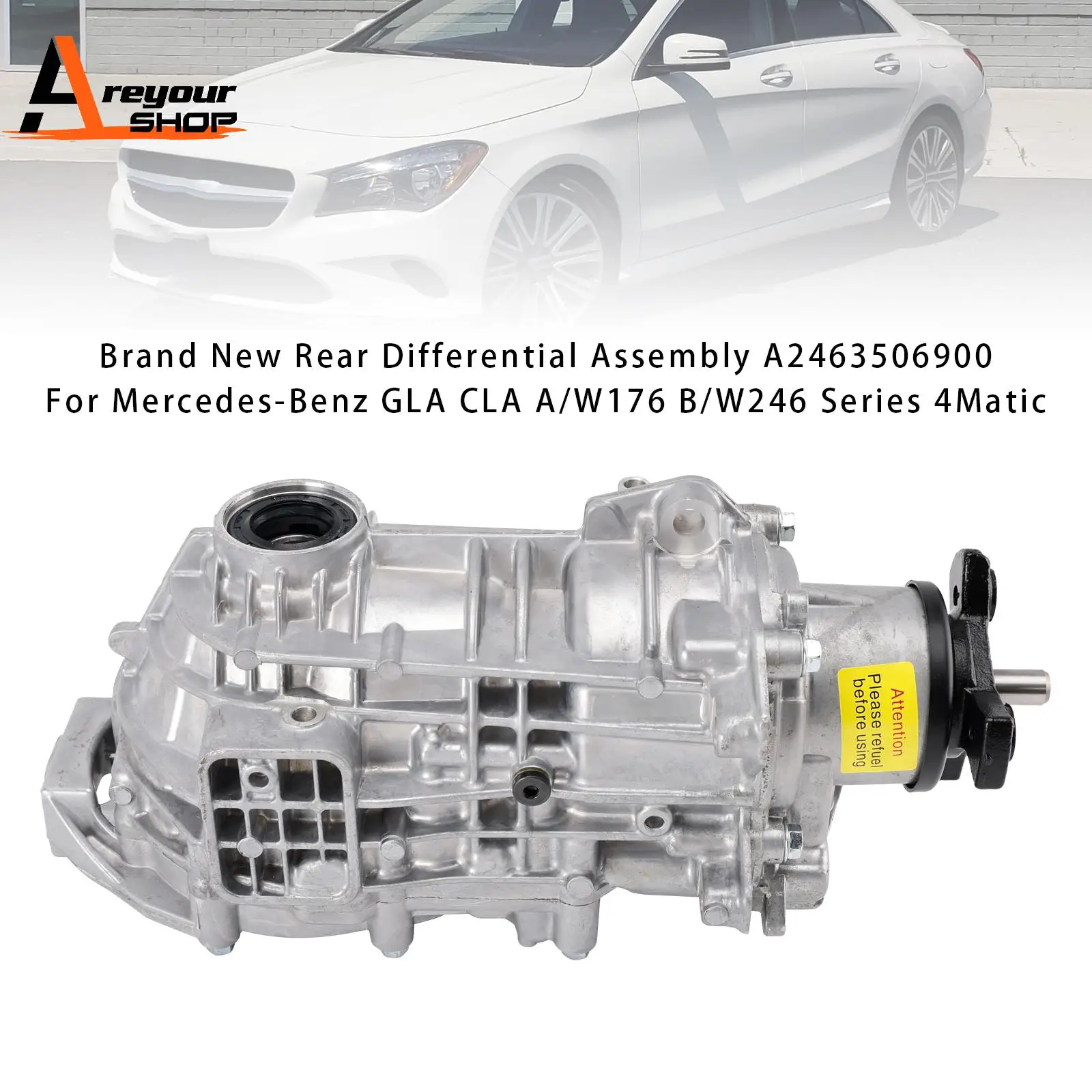 New Rear Differential Assembly for Mercedes-Benz GLA CLA A/W176 B/W246 Series
New Rear Differential Assembly for Mercedes-Benz GLA CLA A/W176 B/W246 Series