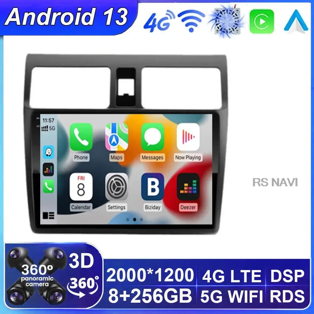 Автомобильная Мультимедийная система Carplay, стерео-система на Android 13, с GPS, для Suzuki Swift 2003-2010, типоразмер 2 Din
Автомобильная Мультимедийная система Carplay, стерео-система на Android 13, с GPS, для Suzuki Swift 2003-2010, типоразмер 2 Din