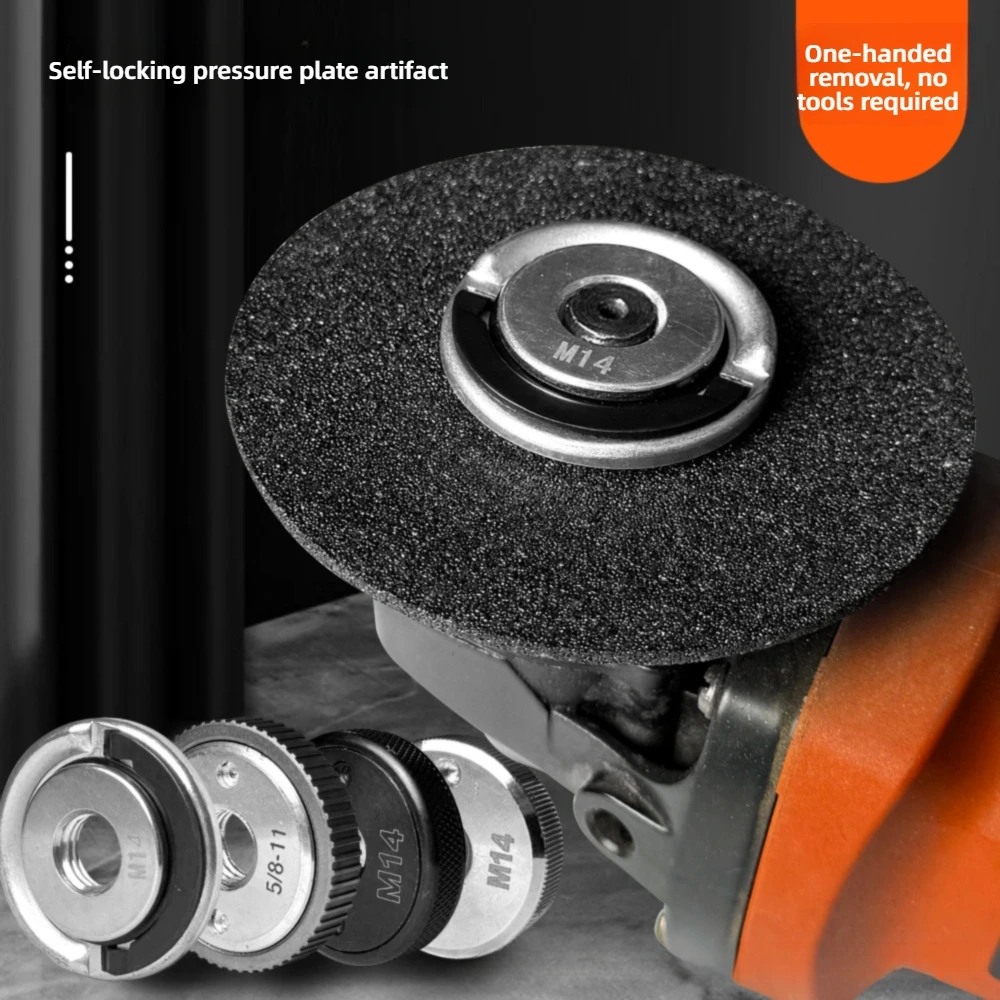 Quick Release Flange Nut M14 M10 Self-Locking Nut Pressing Plate For Angle Grinder Clamping Flange Chuck Accessories
Quick Release Flange Nut M14 M10 Self-Locking Nut Pressing Plate For Angle Grinder Clamping Flange Chuck Accessories