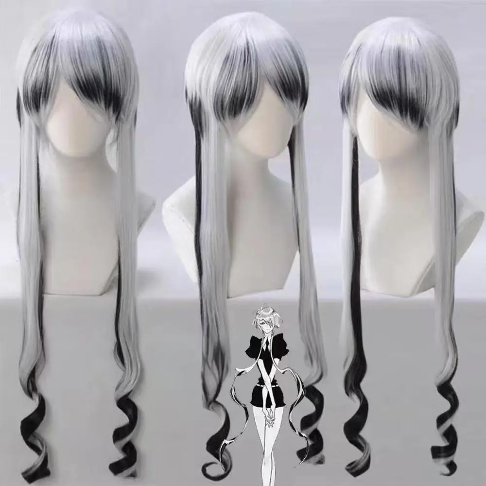 1 piece of white and black gradient long straight hair curly hair tail anime cosplay gem country Guoste cos wig
1 piece of white and black gradient long straight hair curly hair tail anime cosplay gem country Guoste cos wig