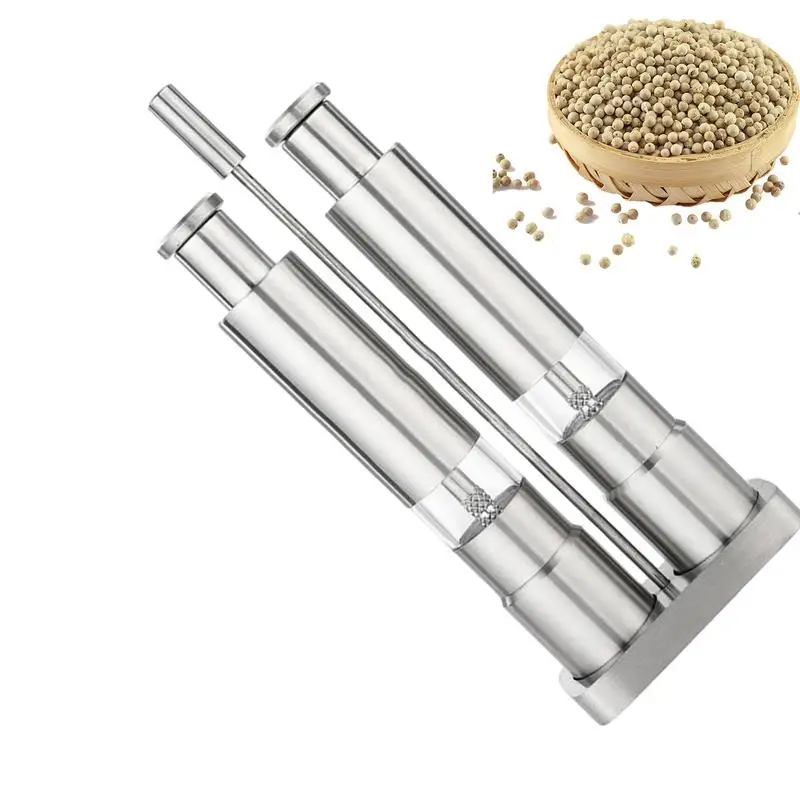 Salt And Pepper Grinders Stainless Steel Salt And Pepper Mill Set With Mill Manual Design Mill Kitchen Accessories
Salt And Pepper Grinders Stainless Steel Salt And Pepper Mill Set With Mill Manual Design Mill Kitchen Accessories