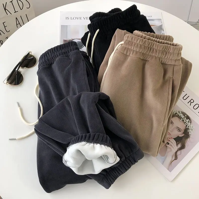 Thiened Fce Lined Harajuku Sle Men's Casual Pants Autumn Winter Warm Spor Sweatpants Loose Fit Trousers
Thiened Fce Lined Harajuku Sle Men's Casual Pants Autumn Winter Warm Spor Sweatpants Loose Fit Trousers