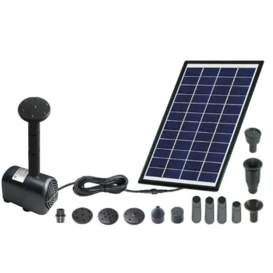 Solar Bird Bath Fountain Pump 7.1" D Solar Powered Water Fountain with 5 Nozzles Pump with 9V/2W Panel Removable Filter Box for
Solar Bird Bath Fountain Pump 7.1" D Solar Powered Water Fountain with 5 Nozzles Pump with 9V/2W Panel Removable Filter Box for
