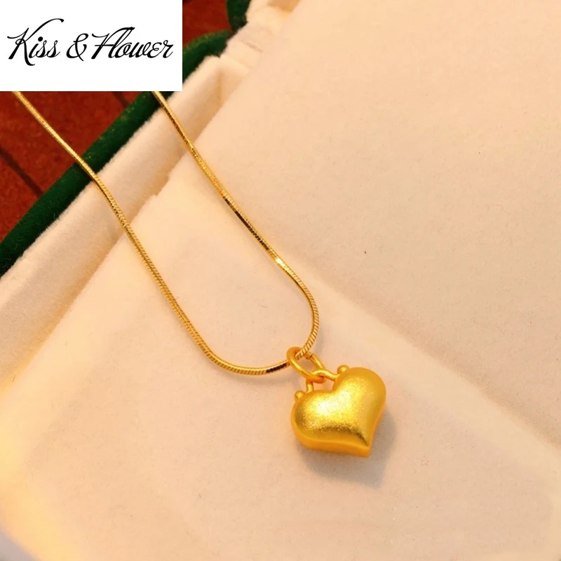 KISS&FLOWER Gold Heart Necklace Pendants For Women Wedding Party Birthday Christmas Bride Mother Girlfriend Ladies Gifts PD160
KISS&FLOWER Gold Heart Necklace Pendants For Women Wedding Party Birthday Christmas Bride Mother Girlfriend Ladies Gifts PD160