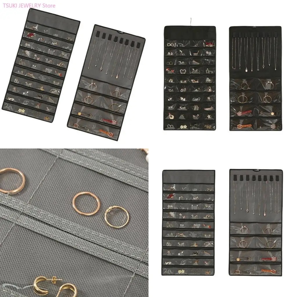 62KE Elegant Home Accessory Organizers for Tidying Closets 48 Pockets Designs Portable for Assorted Jewelry Collections
62KE Elegant Home Accessory Organizers for Tidying Closets 48 Pockets Designs Portable for Assorted Jewelry Collections