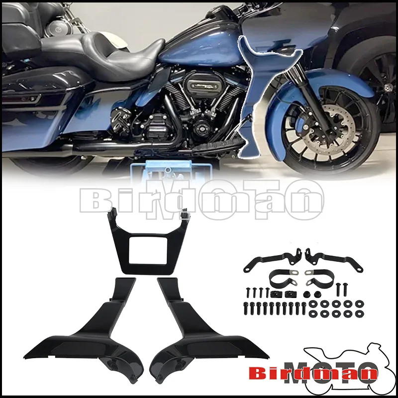 Motorcycle Accessories Side Fairing Spoiler With Extended Chin Spoile Vivid BlackFor Harley Touring Road Glide FLTRX 2017-2022
Motorcycle Accessories Side Fairing Spoiler With Extended Chin Spoile Vivid BlackFor Harley Touring Road Glide FLTRX 2017-2022