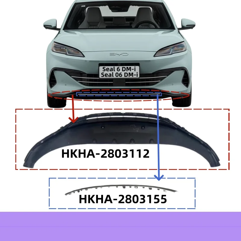For BYD Seal 6 DM-i/BYD Seal 06 DM-i 1.5L Hybrid Front Bumper Lower Part HKHA-2803112, Decorative Strip HKHA-2803155/Auto Parts
For BYD Seal 6 DM-i/BYD Seal 06 DM-i 1.5L Hybrid Front Bumper Lower Part HKHA-2803112, Decorative Strip HKHA-2803155/Auto Parts