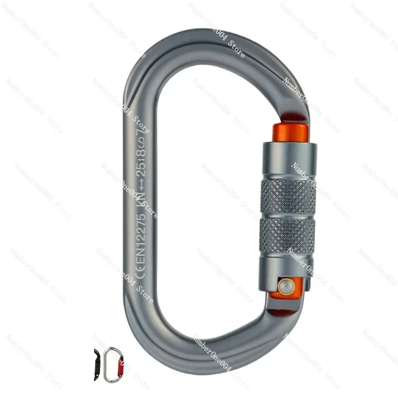 "O-Lock Carabiner - ScrewGate for Climbing/ZipLine (25kN)"
"O-Lock Carabiner - ScrewGate for Climbing/ZipLine (25kN)"