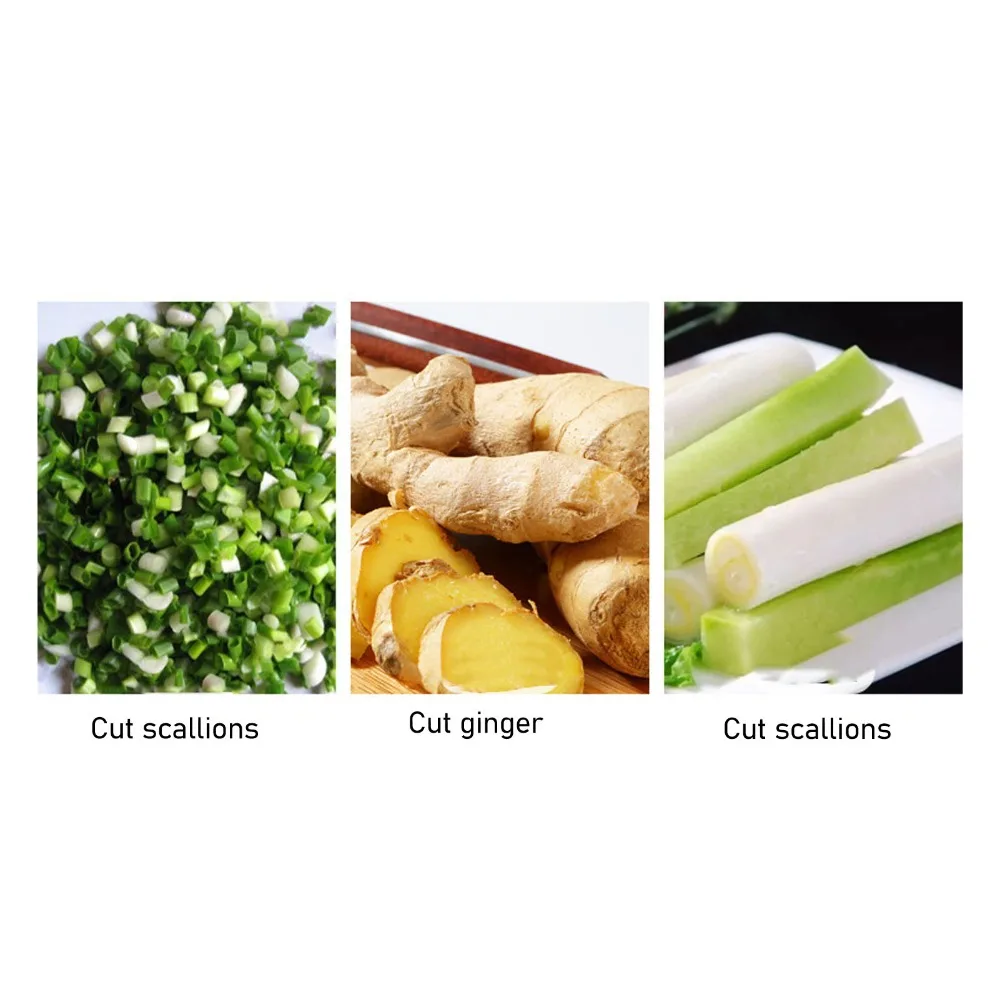 Stainless Steel Scallion Cutter Sharp Ultra Fine Vegetable Cutter Finger Guard Efficient Green Onion Slicer Vegetable Processing
Stainless Steel Scallion Cutter Sharp Ultra Fine Vegetable Cutter Finger Guard Efficient Green Onion Slicer Vegetable Processing