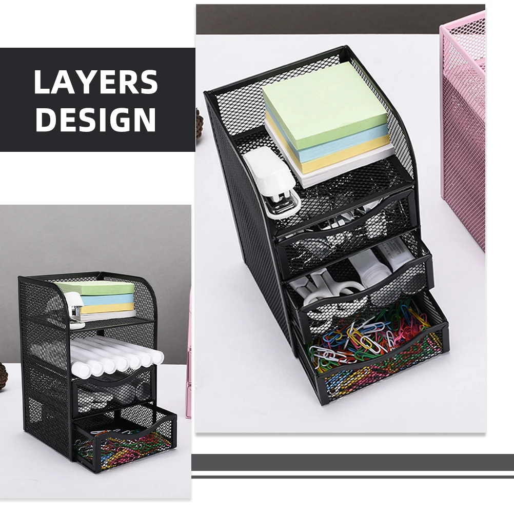 3 Tier Mesh Desk ganizer Black Drawers Storage Box Office Supplies Filing Cabinet Document Shelf Desktop Tidy Small Iron Kitchen
3 Tier Mesh Desk ganizer Black Drawers Storage Box Office Supplies Filing Cabinet Document Shelf Desktop Tidy Small Iron Kitchen