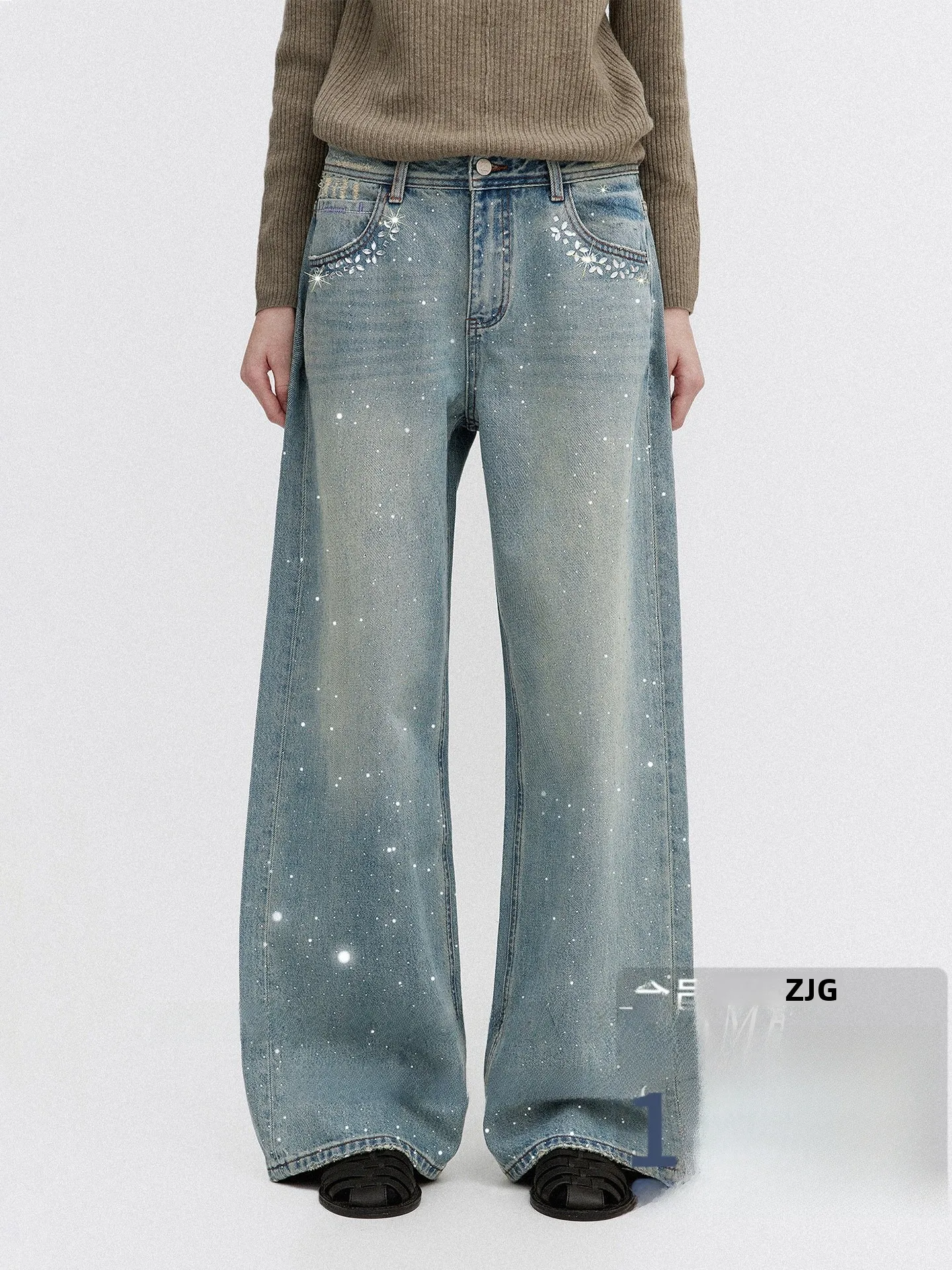 Le Good Spring iny Waed out Sle Wide Leg Straight Cut Jeans Women's High Waist Cotton Commute Friendly Casual Jeans
Le Good Spring iny Waed out Sle Wide Leg Straight Cut Jeans Women's High Waist Cotton Commute Friendly Casual Jeans