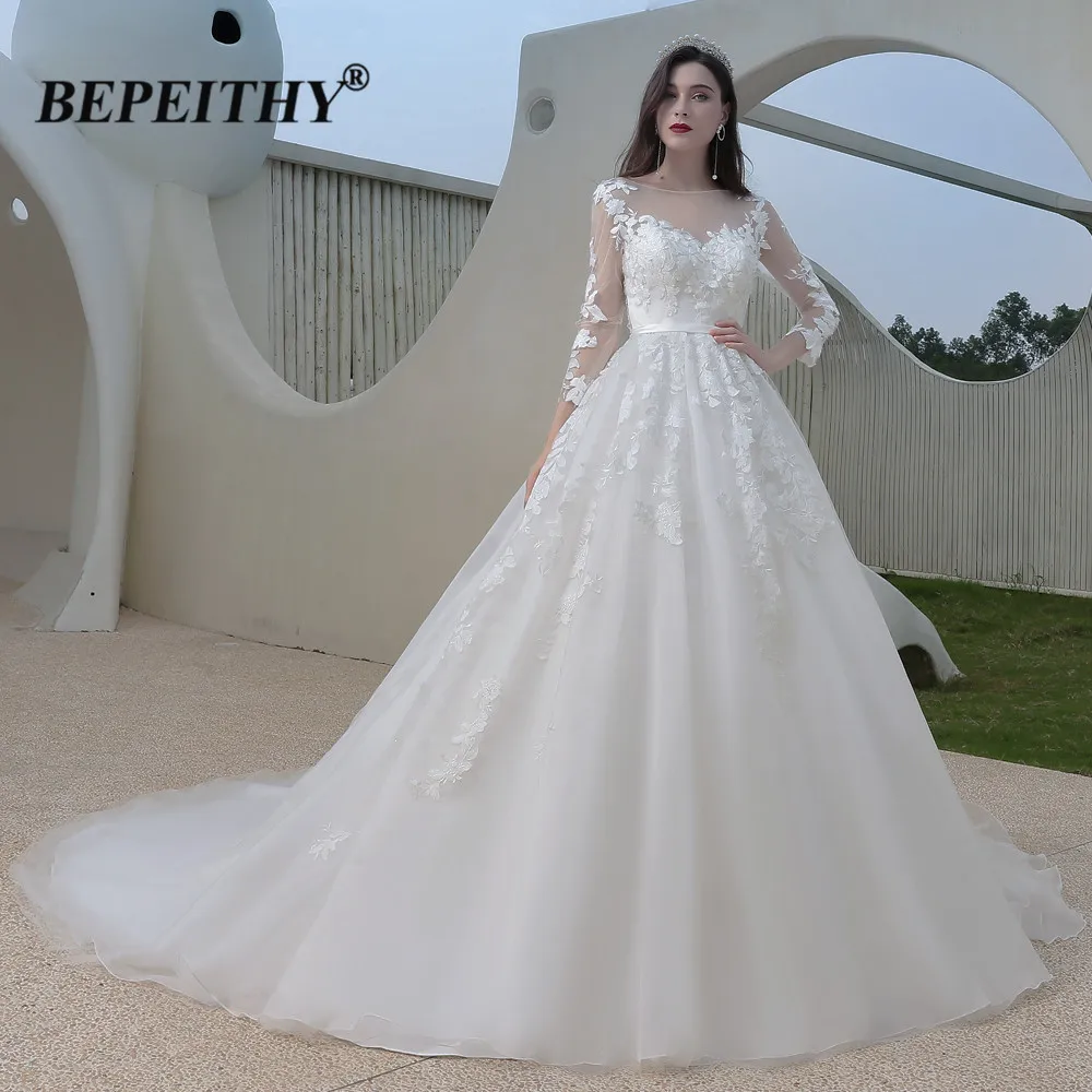BEPEITHY Princess Lace Wedding Dress Long Sleeves Romantic Open Back Sexy Ball Gown Bride Wedding Gown Bridal For Women 2023
BEPEITHY Princess Lace Wedding Dress Long Sleeves Romantic Open Back Sexy Ball Gown Bride Wedding Gown Bridal For Women 2023
