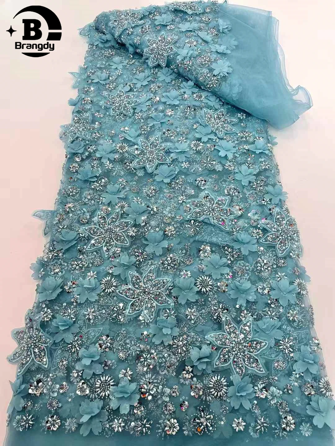 Fashion African 3D Floral Beaded Lace Fabric 2025 French Sequin Embroidery Nigerian Lace Tulle Fabric Wedding Party Sewing
Fashion African 3D Floral Beaded Lace Fabric 2025 French Sequin Embroidery Nigerian Lace Tulle Fabric Wedding Party Sewing