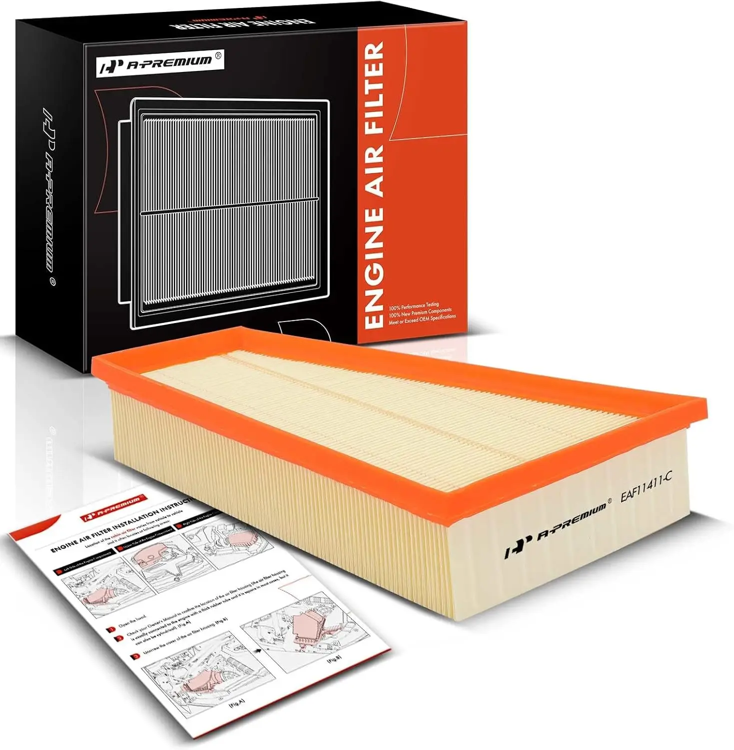 Engine Air Filter Compatible with Infinit QX30 & Mercedes-Benz W205 B250, CLA250, GLA250, 2013-2020, Flexible Panel, Replace# 27
Engine Air Filter Compatible with Infinit QX30 & Mercedes-Benz W205 B250, CLA250, GLA250, 2013-2020, Flexible Panel, Replace# 27