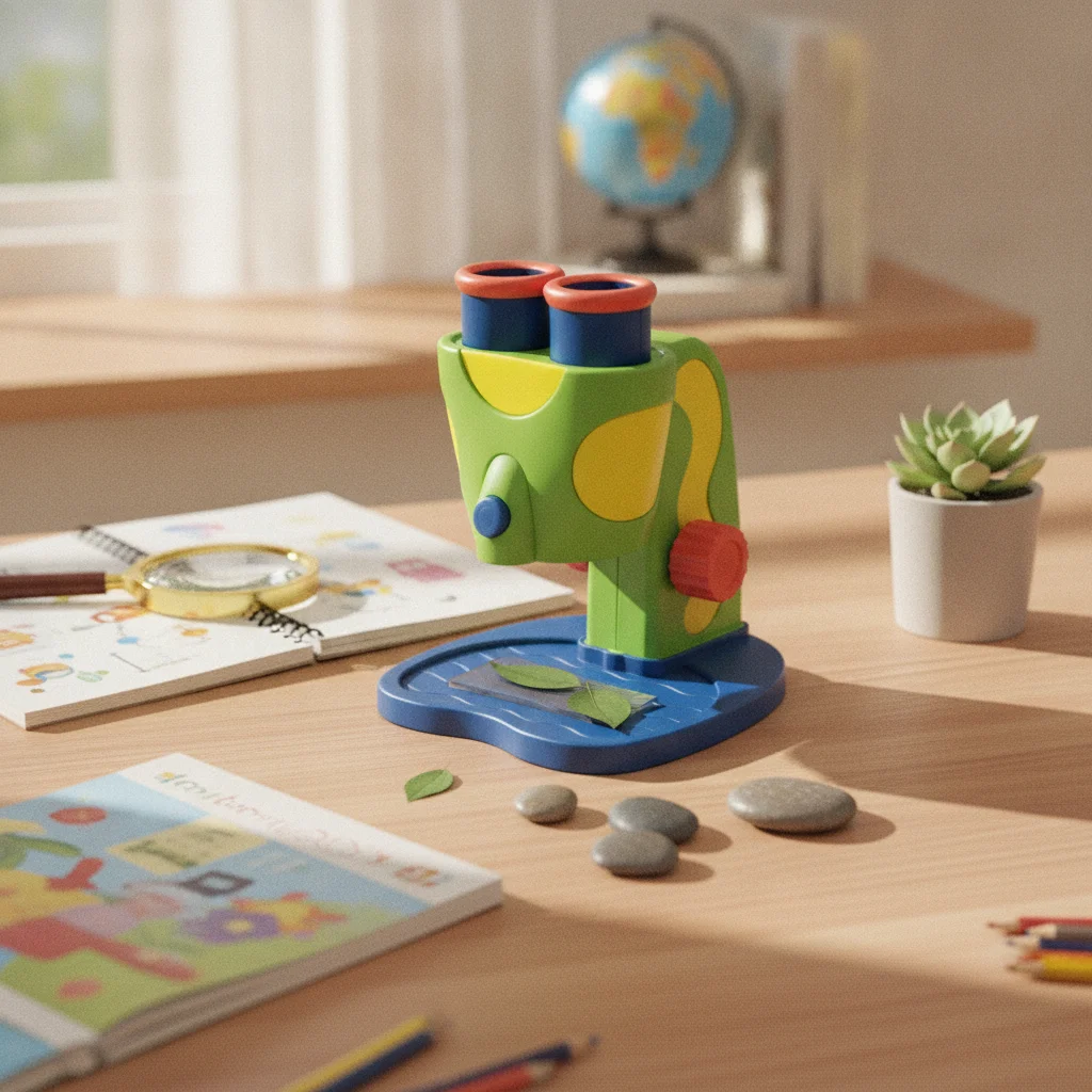 Toy Microscope with LED 8x Magnification Two-lensEyepiece Microscope Adjustable Lighting Detailed for Children, Home, Classroom
Toy Microscope with LED 8x Magnification Two-lensEyepiece Microscope Adjustable Lighting Detailed for Children, Home, Classroom