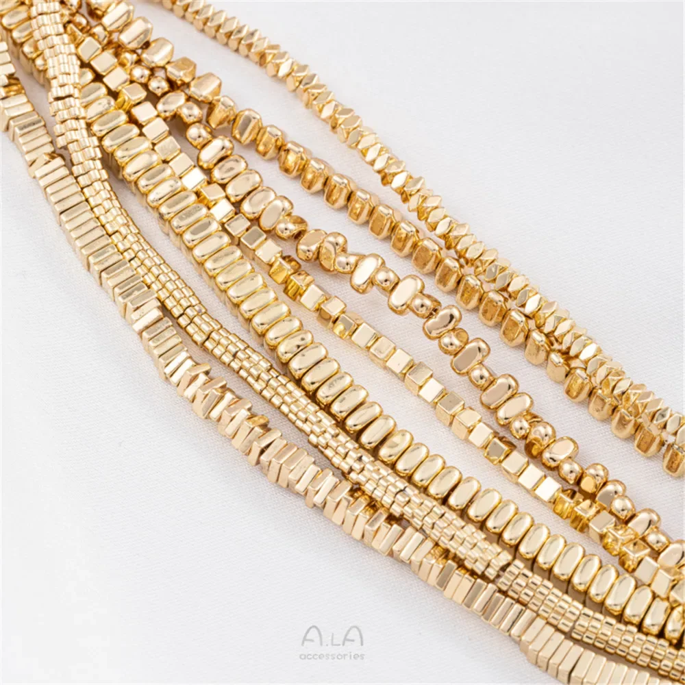 Small Broken Gold Black Gallstone Gold Plated Angle Cut Bead Triangular Spacer Irregular Stone Plum Blossom Spacer DIY Accessory
Small Broken Gold Black Gallstone Gold Plated Angle Cut Bead Triangular Spacer Irregular Stone Plum Blossom Spacer DIY Accessory
