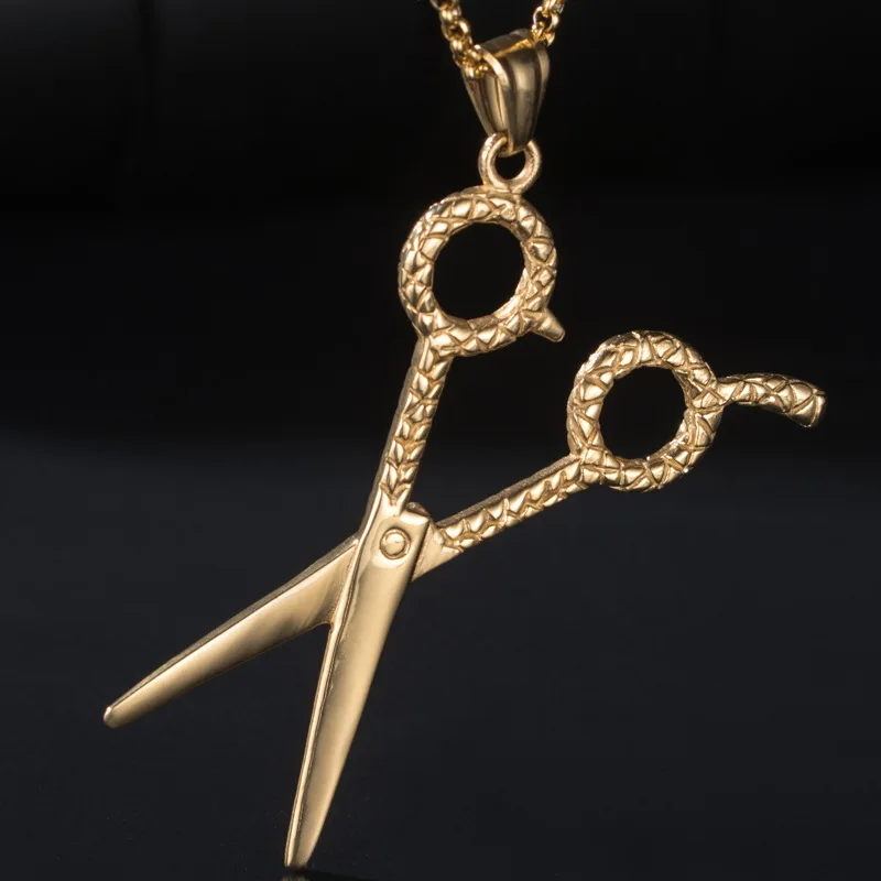 Personality New Stylist Pendant Stainless Steel Trend accessories Fashion Titanium steel scissors men's hip hop necklace
Personality New Stylist Pendant Stainless Steel Trend accessories Fashion Titanium steel scissors men's hip hop necklace
