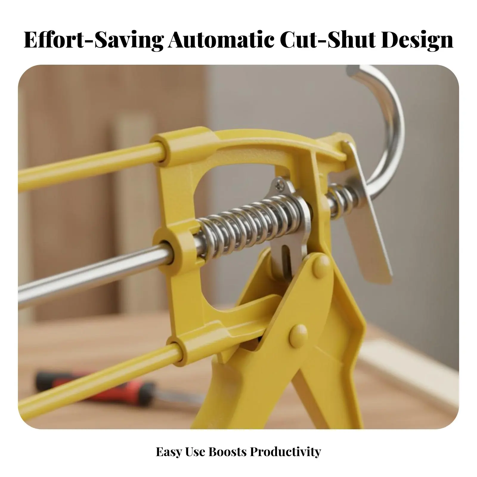 Caulking Labor-Saving Silicone Home Improvement Tool Mess-Clean-Flow-Clean-Flow Comfortable Grip for Homeowners, Window Sealing
Caulking Labor-Saving Silicone Home Improvement Tool Mess-Clean-Flow-Clean-Flow Comfortable Grip for Homeowners, Window Sealing
