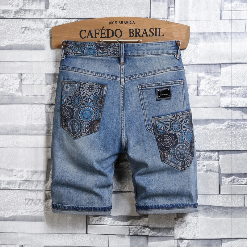 JDK61 High-end tide brand fashion collision colour big cow hole loose casual versatile splicing embroidery denim shorts
JDK61 High-end tide brand fashion collision colour big cow hole loose casual versatile splicing embroidery denim shorts