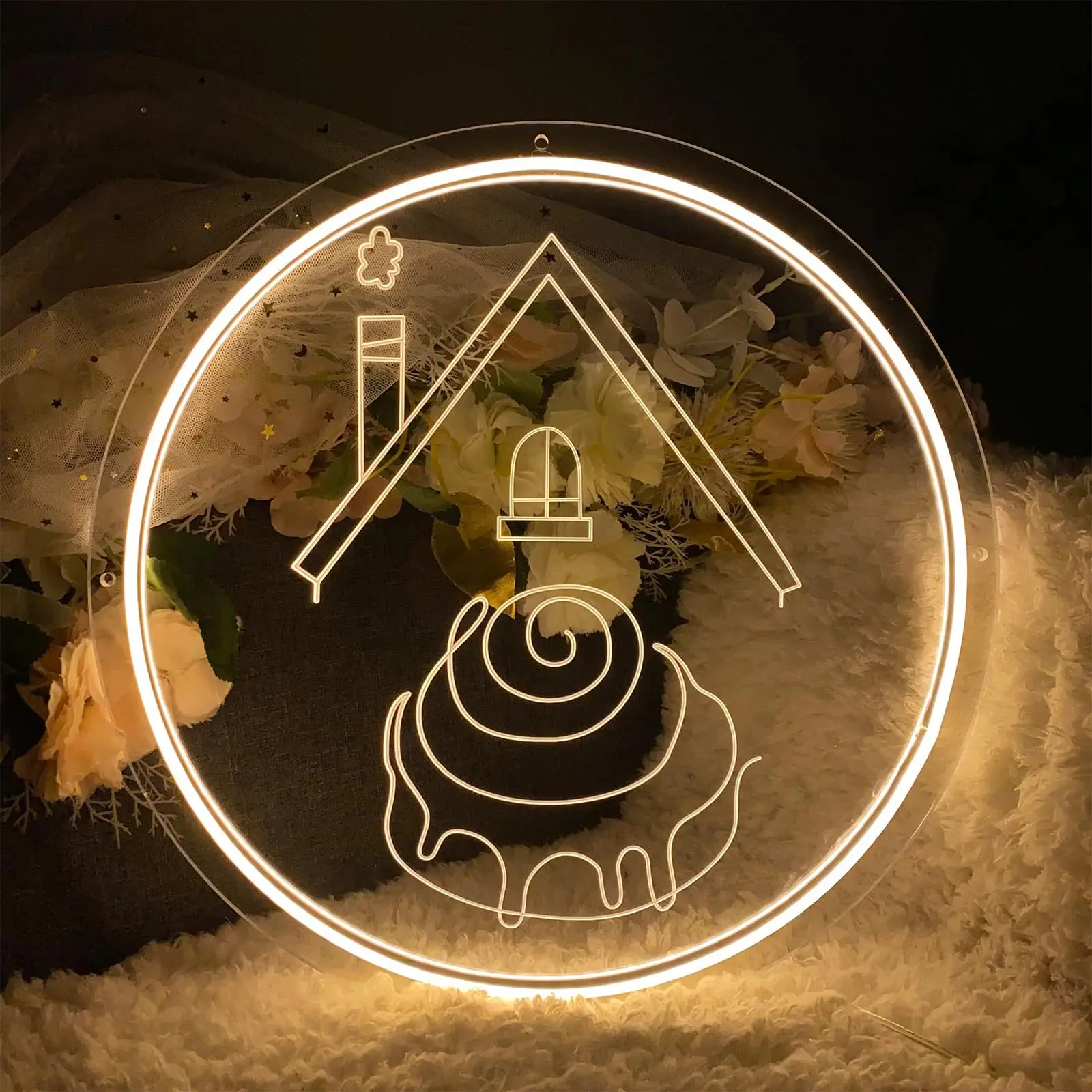 Cake LED Neon - Engraved Acrylic Design, USB Powered Dimmable LED Neon, Suitable for Bakeries, Cafes, Party Wall Art
Cake LED Neon - Engraved Acrylic Design, USB Powered Dimmable LED Neon, Suitable for Bakeries, Cafes, Party Wall Art