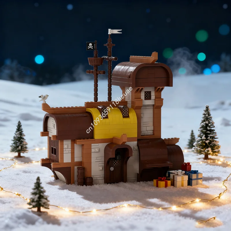 1072 шт. MOC пиратский дом пиратская модель строительные блоки строительство творческая идея образование Рождественский подарок кирпичная игрушка для детей
1072 шт. MOC пиратский дом пиратская модель строительные блоки строительство творческая идея образование Рождественский подарок кирпичная игрушка для детей