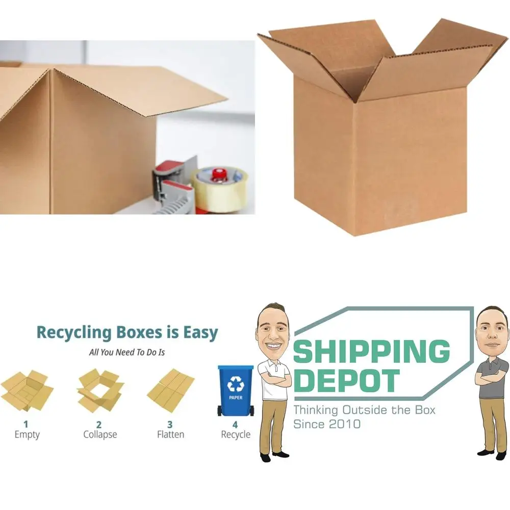 100 Pack 7x7x7 Inch Corrugated Cardboard Boxes for Shipping, Packing, and Moving
100 Pack 7x7x7 Inch Corrugated Cardboard Boxes for Shipping, Packing, and Moving