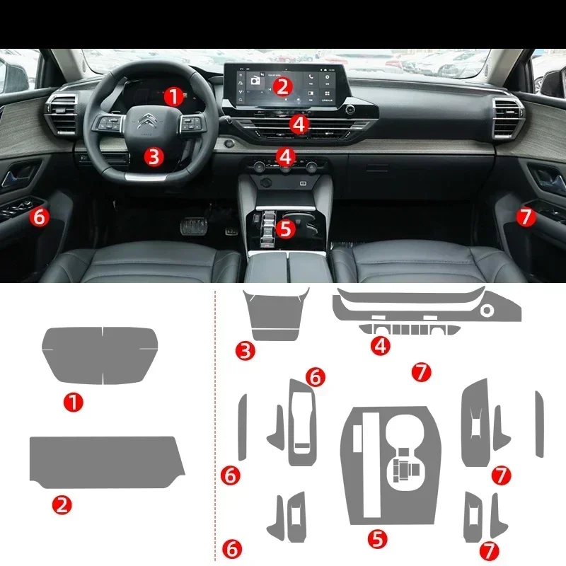Прозрачная пленка из ТПУ для Citroen C5X C5 X, наклейка для салона автомобиля, центральная консоль, шестерня, навигация, приборная панель, панель подъема окна, двери
Прозрачная пленка из ТПУ для Citroen C5X C5 X, наклейка для салона автомобиля, центральная консоль, шестерня, навигация, приборная панель, панель подъема окна, двери