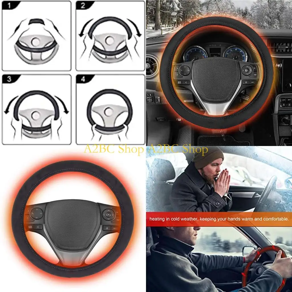 A2BC простой теплый чехол на руль с подогревом, новинка, удобный чехол для автомобилей
A2BC простой теплый чехол на руль с подогревом, новинка, удобный чехол для автомобилей