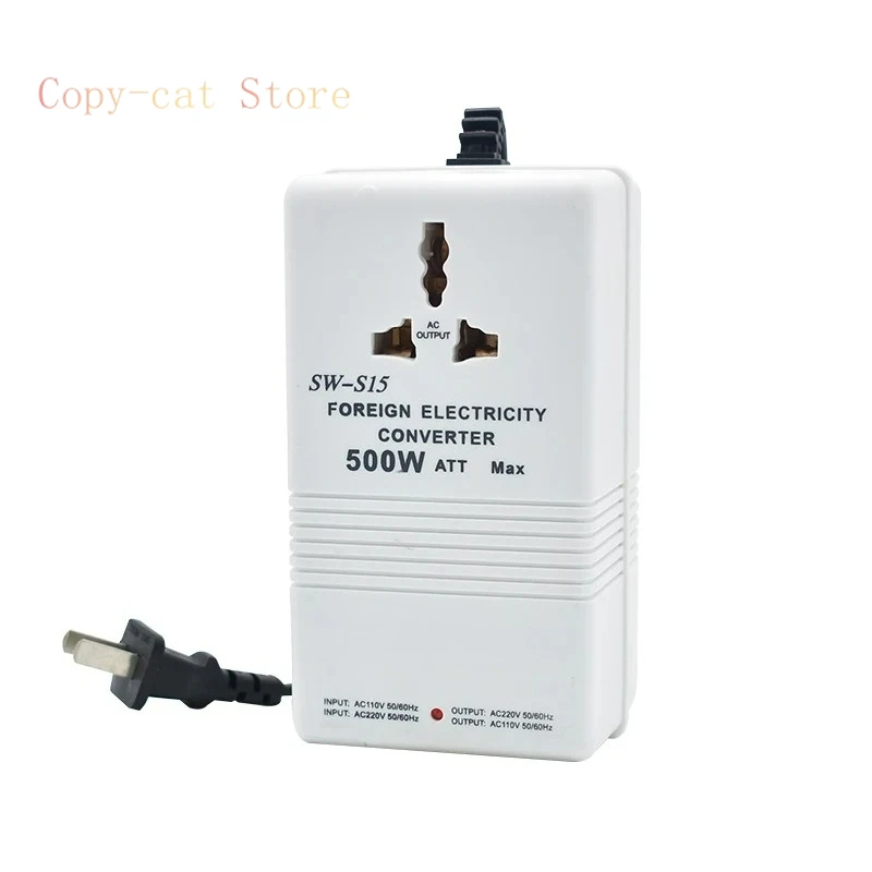 SW-S15 500W Voltage Transformer 220V-110V/110V-220V Dual-direction Power Converter Travel Adapter For Electric Toothbrush Razor
SW-S15 500W Voltage Transformer 220V-110V/110V-220V Dual-direction Power Converter Travel Adapter For Electric Toothbrush Razor