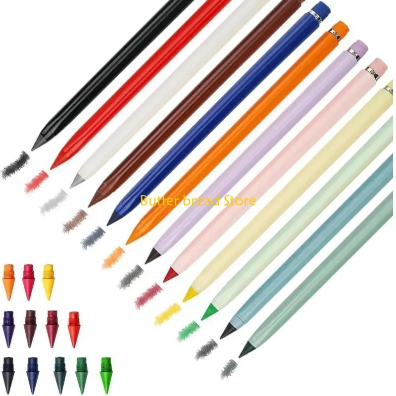 W89C Reusable Inkless Pencil 12/13Pcs Colored Everlasting Pencil with Colored Refills
W89C Reusable Inkless Pencil 12/13Pcs Colored Everlasting Pencil with Colored Refills