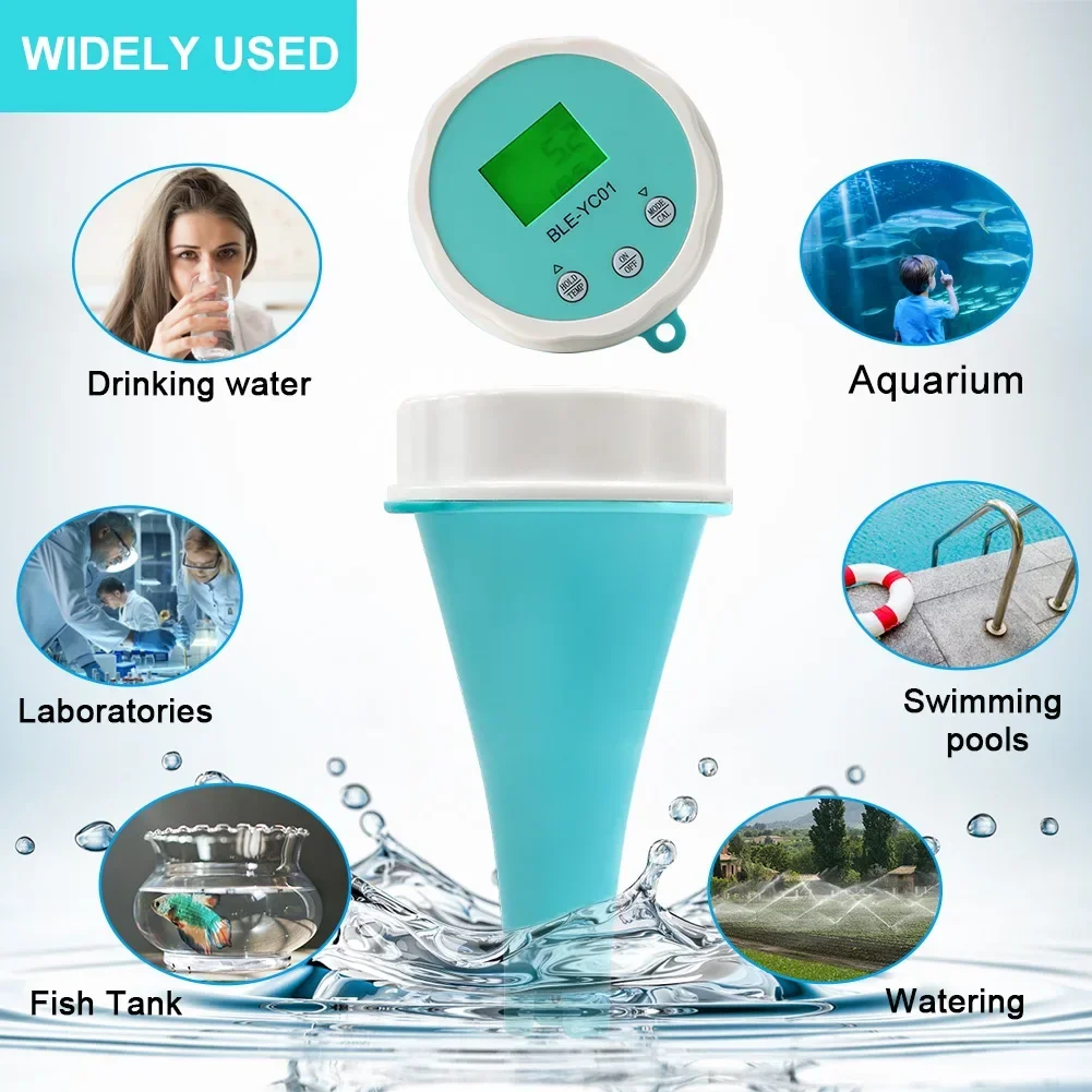 6-in-1 Residual Chlorine Monitor PH/ORP/EC/TDS Water Quality Tester Backlit LCD Display Smart Equipment for Home Swimming Pool
6-in-1 Residual Chlorine Monitor PH/ORP/EC/TDS Water Quality Tester Backlit LCD Display Smart Equipment for Home Swimming Pool