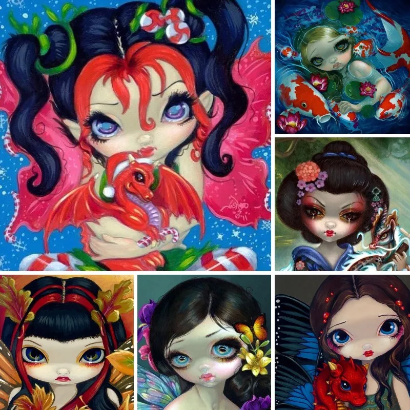 DIY 5D Full Square Diamond Embroidery Cartoon Big Eye Fairy Face Diamond Painting Cross-stitch Rhinestone Mosaic New Year
DIY 5D Full Square Diamond Embroidery Cartoon Big Eye Fairy Face Diamond Painting Cross-stitch Rhinestone Mosaic New Year