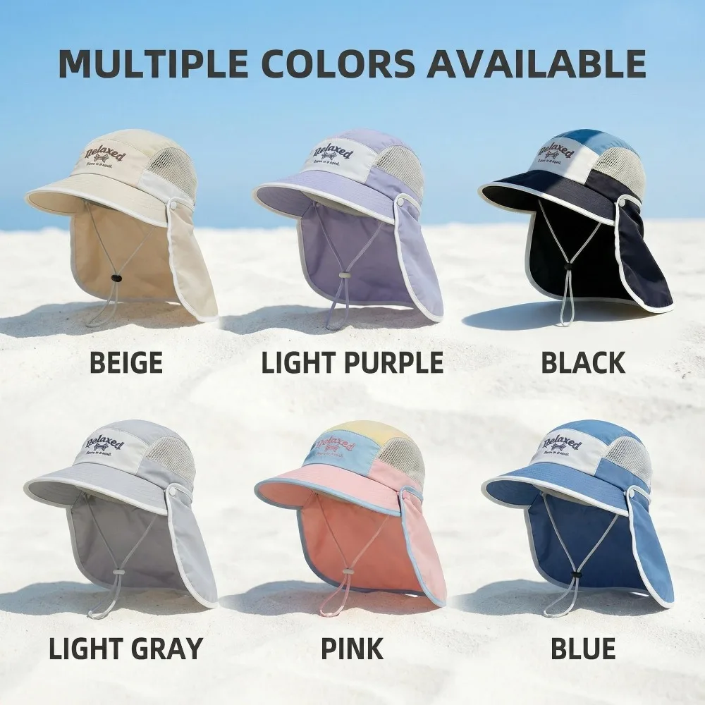 Children's hats in summer, thin breathable mesh sun hat for boys and girls, sun protection, outdoor large-brimmed neck shawl hat
Children's hats in summer, thin breathable mesh sun hat for boys and girls, sun protection, outdoor large-brimmed neck shawl hat