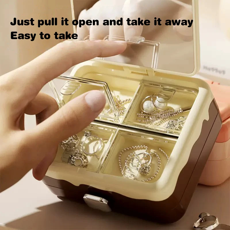 Мини-шкатулка для украшений с зеркалом, идеи подарков для подружек невесты, дорожный футляр для украшений, коробка для дня рождения, подарок на День матери
Мини-шкатулка для украшений с зеркалом, идеи подарков для подружек невесты, дорожный футляр для украшений, коробка для дня рождения, подарок на День матери