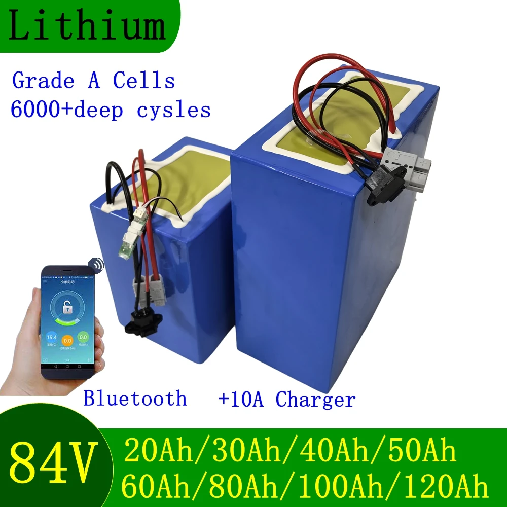 84v 50Ah 30Ah 100Ah 60Ah 80Ah lithium ion battery for 4000W 5000w 10000w 15000w inverter motorcycle golf cart + 10A charger.
84v 50Ah 30Ah 100Ah 60Ah 80Ah lithium ion battery for 4000W 5000w 10000w 15000w inverter motorcycle golf cart + 10A charger.