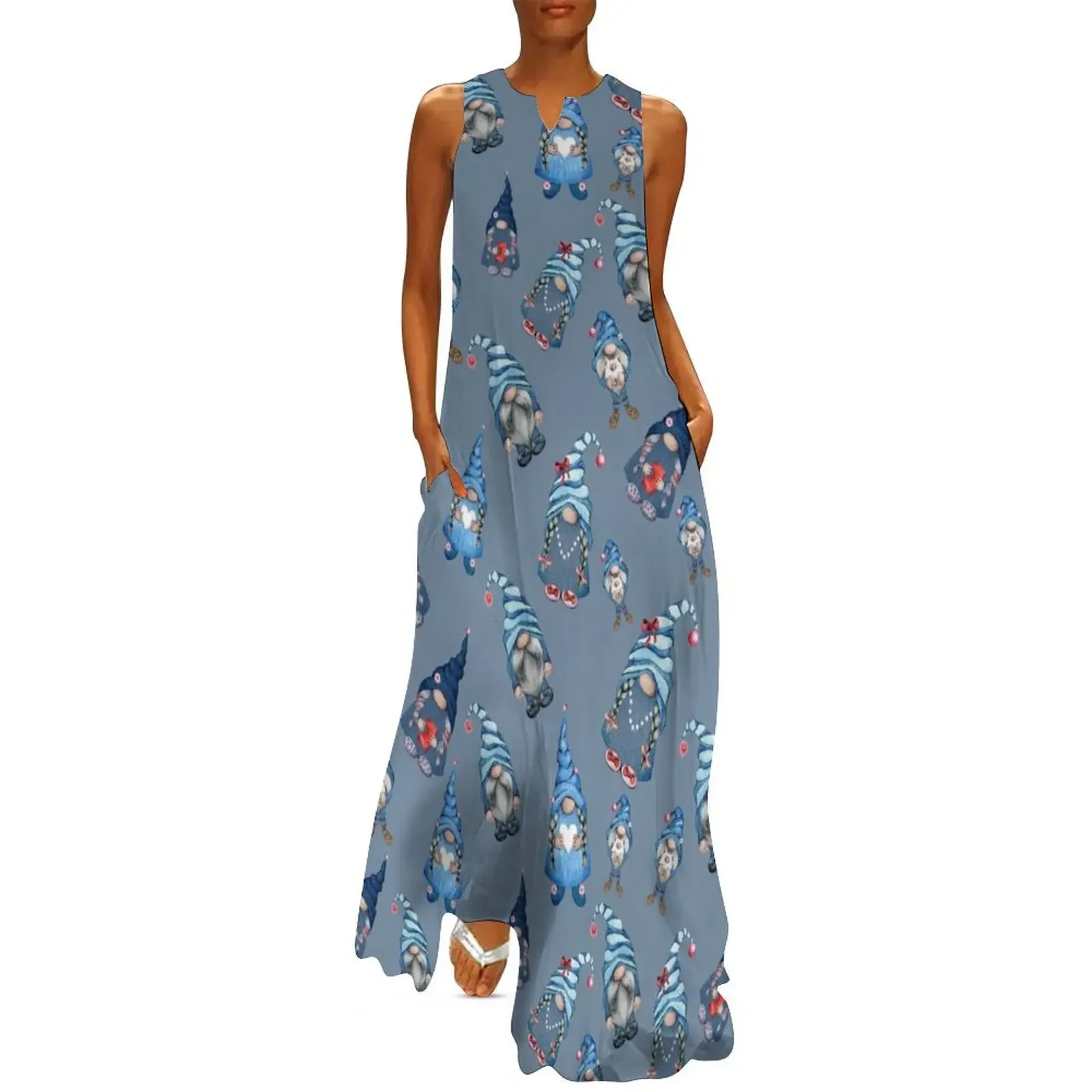 Cute Gnomes Pattern Long Dress Women's clothing ladies dresses for women 2025 chic and elegant woman dress Dress women
Cute Gnomes Pattern Long Dress Women's clothing ladies dresses for women 2025 chic and elegant woman dress Dress women